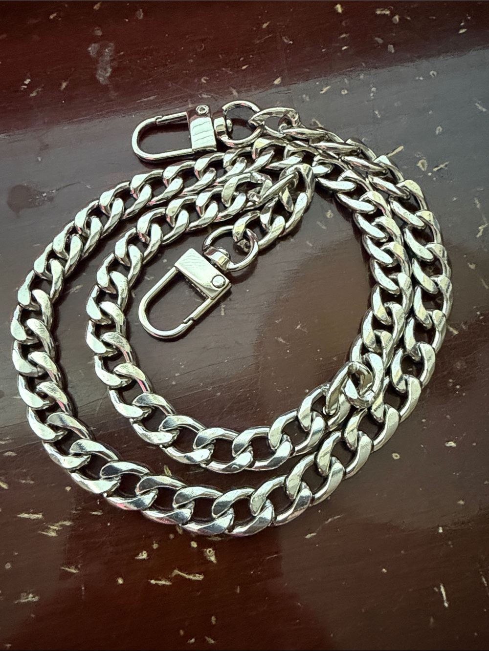 Silver Chain Crossbody Bag Chain 24”